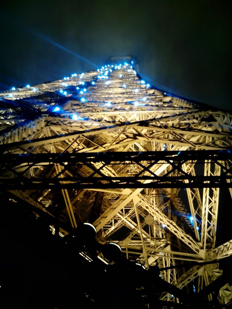 Eiffel Tower at Night in Paris (France)